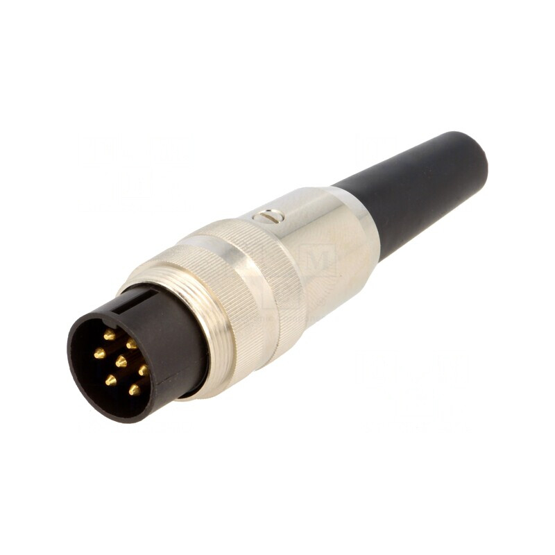 Mufă Tată M16 Lipire pe Cablu 7 PIN 5A 250V Drept | Electronic-mag.ro | Componente Electronice