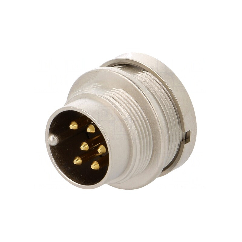 Conector M16 Soclu Tată 6 PIN IP68 250V | Electronic-mag.ro | Componente Electronice