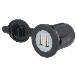 Încărcător USB Auto 2 Porturi 5V/2.1A | Electronic-mag.ro | Componente Electronice