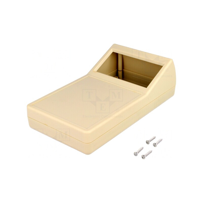 Carcasă desktop ABS gri cu răsucire | Electronic-mag.ro | Componente Electronice