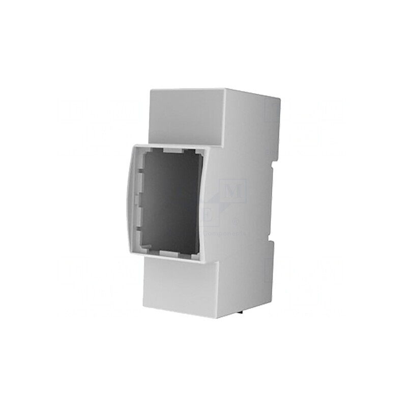 Carcasă pentru șină DIN gri 90,5mm x 36,3mm x 62mm | Electronic-mag.ro | Componente Electronice