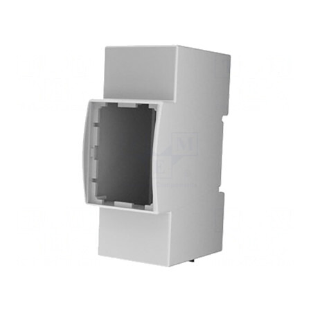 Carcasă pentru șină DIN gri 90,5mm x 36,3mm x 62mm | Electronic-mag.ro | Componente Electronice