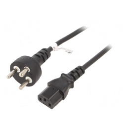 Cablu Alimentare IEC C13 PVC 2m Negru 10A 250V | Electronic-mag.ro | Componente Electronice