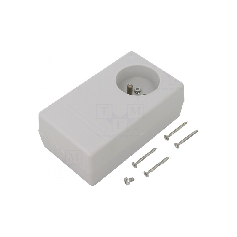 Carcasă pentru alimentator polistiren gri 71x120x45 mm | Electronic-mag.ro | Componente Electronice