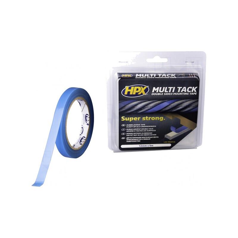 Bandă dublă adezivă cauciuc sintetic 12mm x 5m | Electronic-mag.ro | Componente Electronice