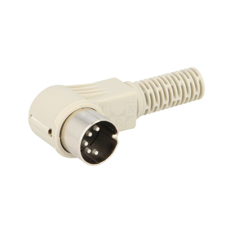 Mufă DIN 5 pini 180° unghi 90° pe cablu | Electronic-mag.ro | Componente Electronice Mufă DIN 5 pini 180° unghi 90° pe cablu | Electronic-mag.ro | Componente Electronice