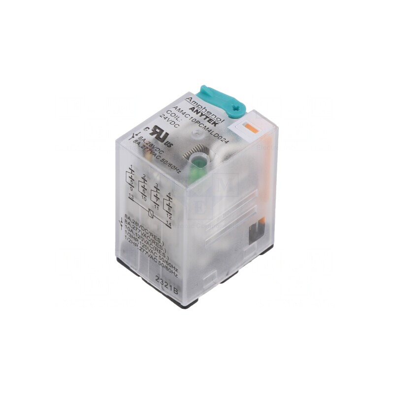 Releu Electromagnetic Industrial 4PDT 24VDC 5A 277VAC PCB | Electronic-mag.ro | Componente Electronice