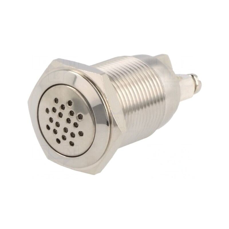 Semnalizator acustic 85dB fără iluminare IP50 Ø16mm 360mW | Electronic-mag.ro | Componente Electronice