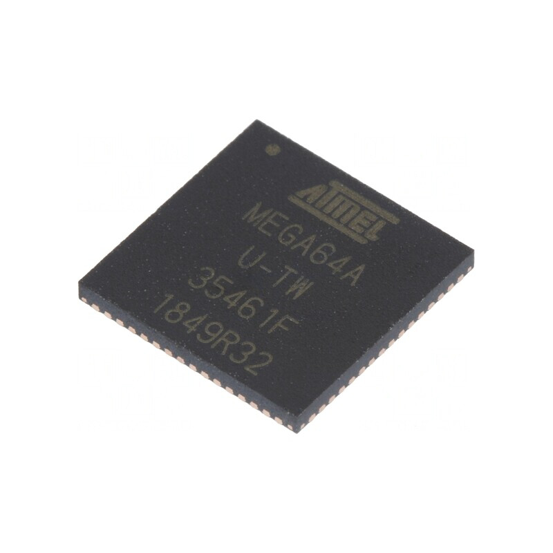 Microcontroler AVR VQFN64 2.7-5.5VDC 8 Întreruperi 1 Comparator | Electronic-mag.ro | Componente Electronice