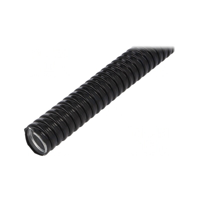 Tub de protecție IP67 oțel galvanizat negru 26mm | Electronic-mag.ro | Componente Electronice