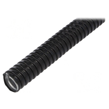 Tub de protecție IP67 oțel galvanizat negru 26mm | Electronic-mag.ro | Componente Electronice