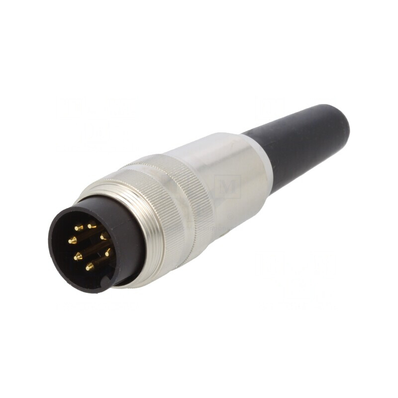 Mufă M16 tată 7 pini pentru cablu 5A 60V dreaptă | Electronic-mag.ro | Componente Electronice