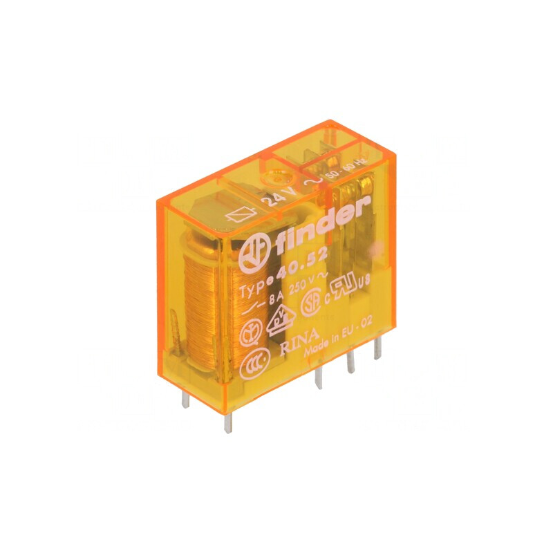 Releu Electromagnetic DPDT 24VAC 15A | Electronic-mag.ro | Componente Electronice