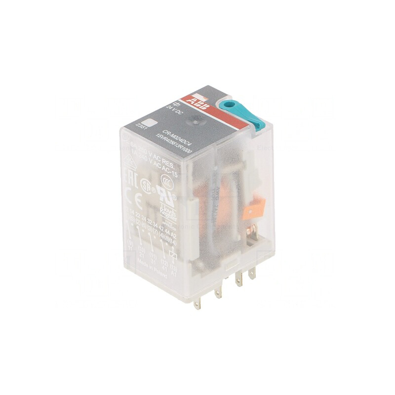 Releu Electromagnetic 4PDT 24VDC 6A | Electronic-mag.ro | Componente Electronice