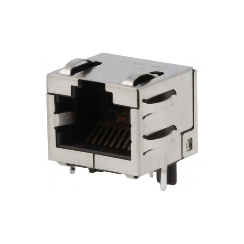 Soclu RJ45 Cat 6a Ecranat 8p8c pentru PCB | Electronic-mag.ro | Componente Electronice