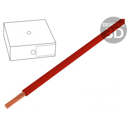 Cablu Electric Litat Cu 25mm2 PVC Roșu 450V/750V | Electronic-mag.ro | Componente Electronice