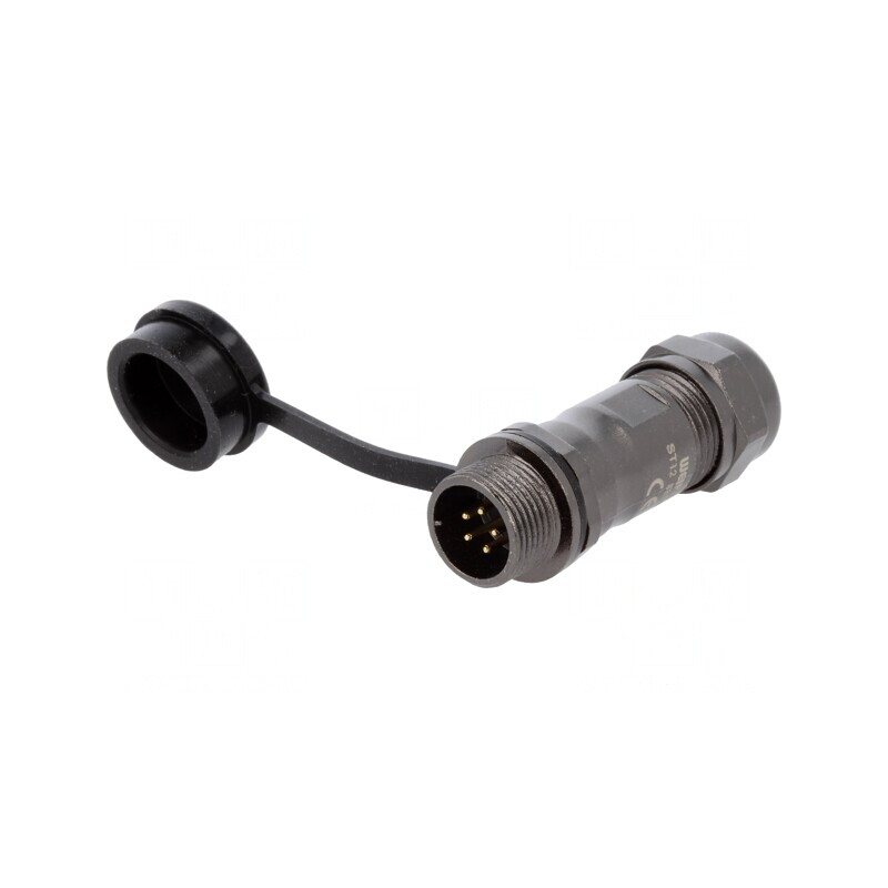 Mufă ST12 tată IP67 pentru cablu 5A 180V | Electronic-mag.ro | Componente Electronice