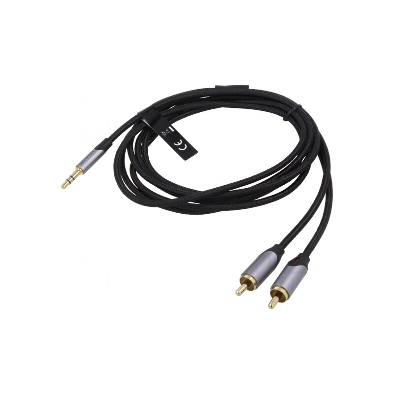 Cablu Audio Jack 3.5mm la RCA x2 5m Aurit | Electronic-mag.ro | Componente Electronice