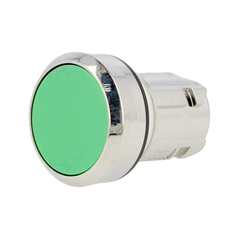 Comutator Apăsare 22mm Verde | Electronic-mag.ro | Componente Electronice