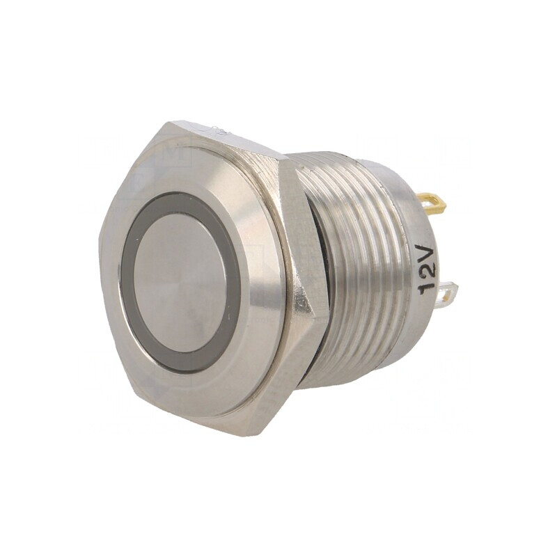 Comutator Anti-Vandalism Galben IP65 SPST-NO 2A 36VDC | Electronic-mag.ro | Componente Electronice