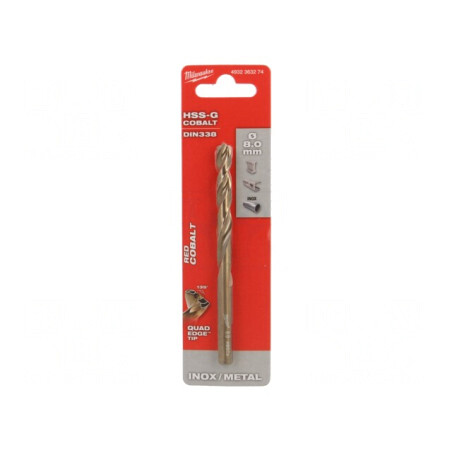 Burghiu Metal 8mm HSS-Co | Electronic-mag.ro | Componente Electronice