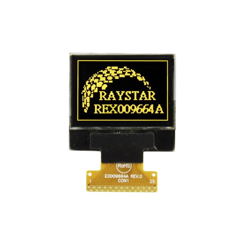 OLED Grafic 0,95" 96x64 Galben | Electronic-mag.ro | Componente Electronice