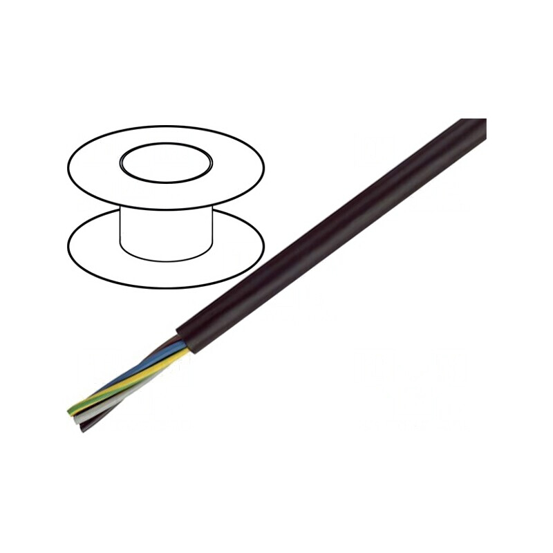 Cablu Electric Negru 5G2,5mm2 450/750V LSZH | Electronic-mag.ro | Componente Electronice