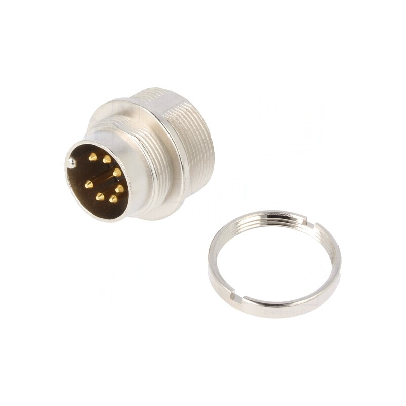Conector M16 Soclu Tată 7 PIN 5A 60V IP40 | Electronic-mag.ro | Componente Electronice