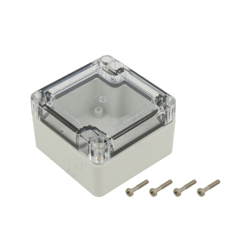 Carcasă Universală cu Bucșă din Alamă 75x75x45 mm | Electronic-mag.ro | Componente Electronice