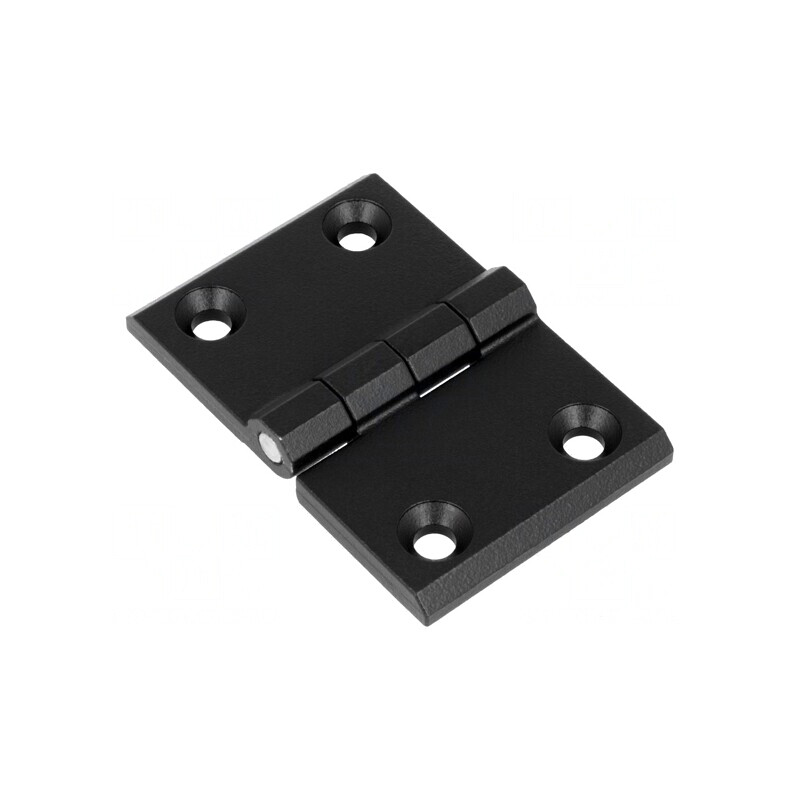 Balama neagră din aluminiu și zinc 76mm x 50mm | Electronic-mag.ro | Componente Electronice