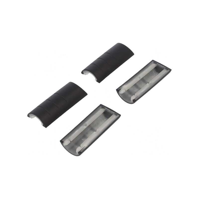 Colțar de Cauciuc Negru 33mm - Set 4 Bucăți | Electronic-mag.ro | Componente Electronice