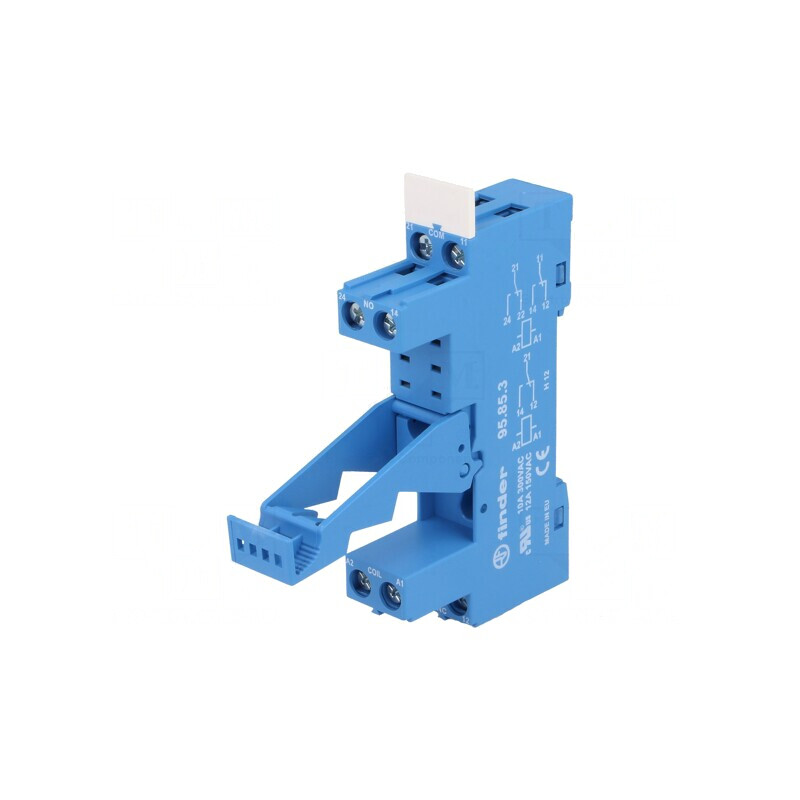 Stativ pentru șină DIN cu cleme șurub 10A 250VAC -40÷70°C | Electronic-mag.ro | Componente Electronice