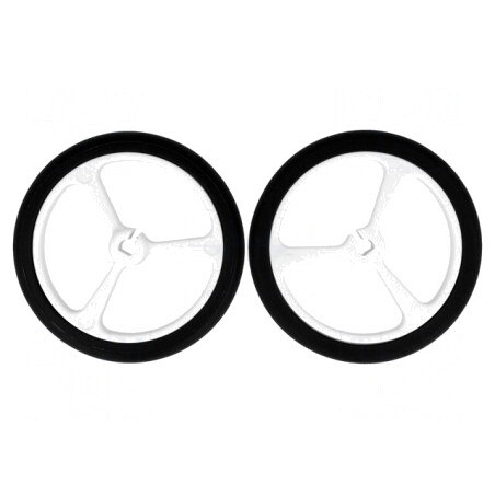 Ax Albă Crestătură D cu Împingere Ø 40mm Diametru 3mm | Electronic-mag.ro | Componente Electronice