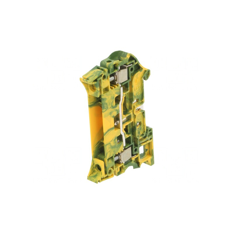 Conector Îmbinare Șine 0,5-10mm2 2 Borne Galben-Verde | Electronic-mag.ro | Componente Electronice