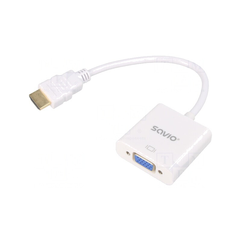 Convertor D-Sub 15pin HD la HDMI Alb | Electronic-mag.ro | Componente Electronice