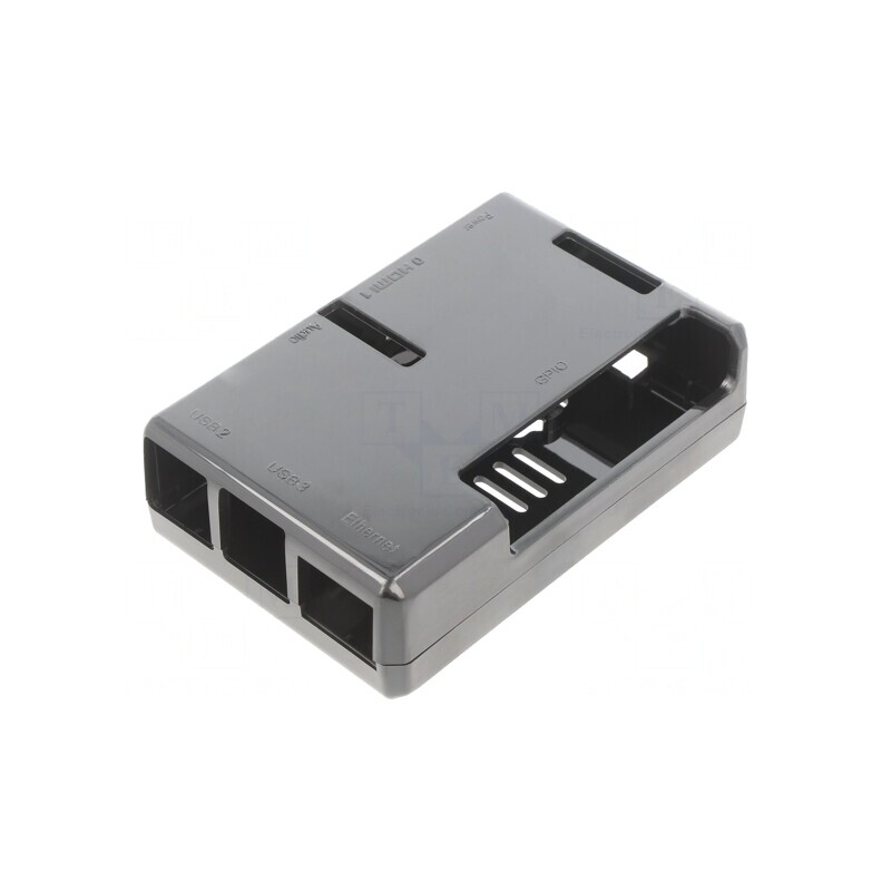 Carcasă pentru Raspberry Pi 4 B ABS Neagră 60mm | Electronic-mag.ro | Componente Electronice Carcasă pentru Raspberry Pi 4 B ABS Neagră 60mm | Electronic-mag.ro | Componente Electronice