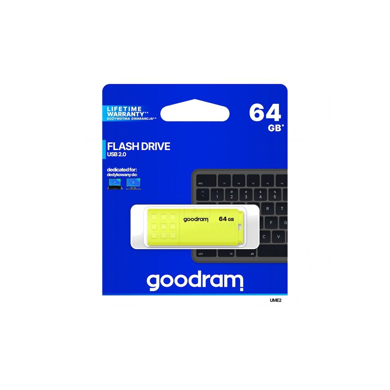 Stick USB 2.0 64GB Galben | Electronic-mag.ro | Componente Electronice