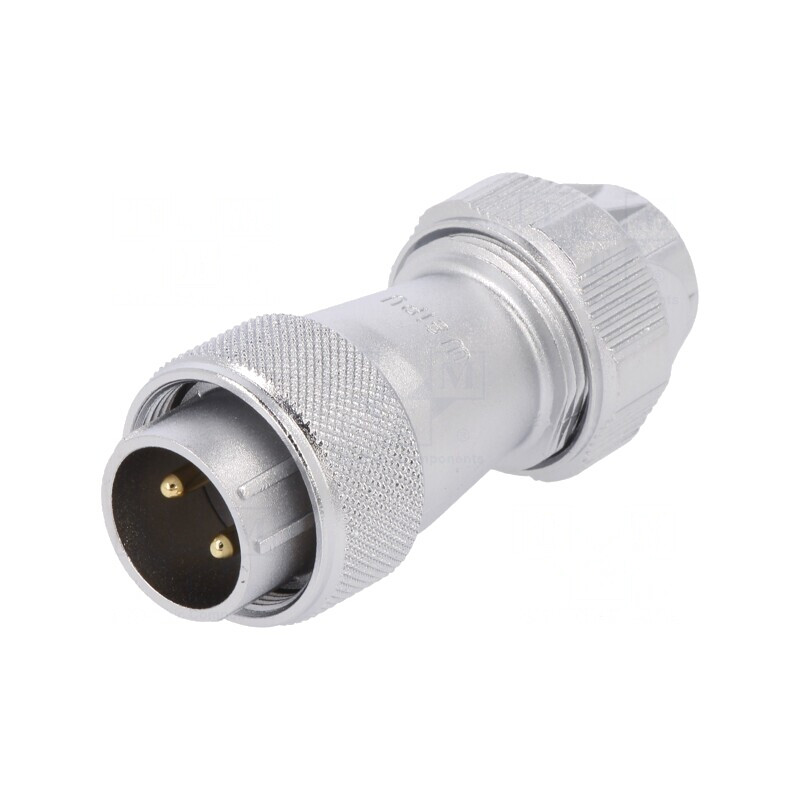 Mufă Tată WF20 2 PIN IP67 25A 500V Lipire Pe Cablu | Electronic-mag.ro | Componente Electronice