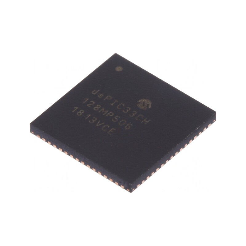 Microcontroler dsPIC 128kB 20kB SRAM QFN64 3-3.6VDC | Electronic-mag.ro | Componente Electronice