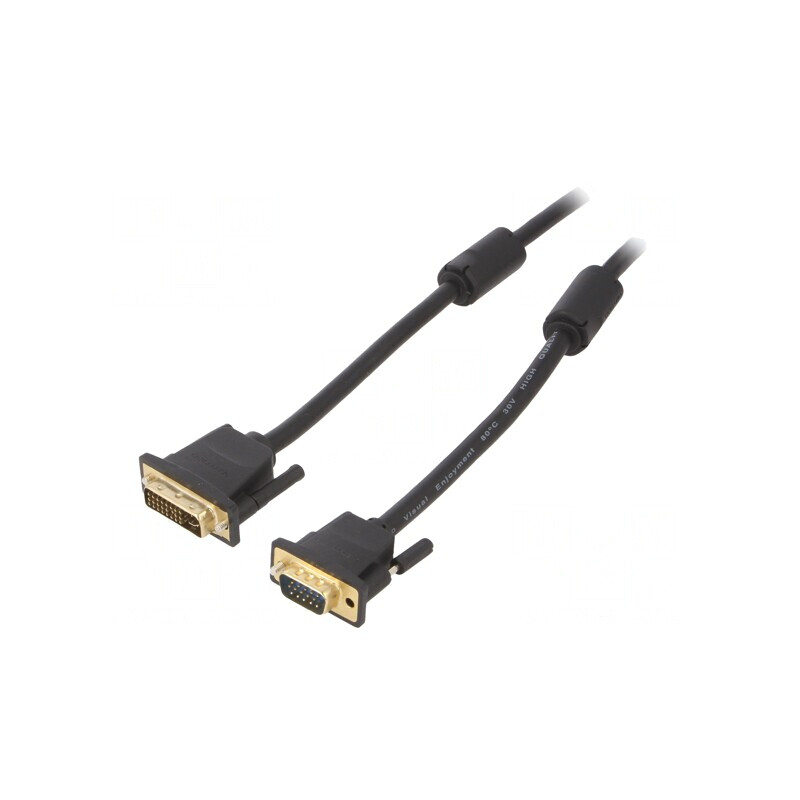 Cablu D-Sub 15pin la DVI-I 2m | Electronic-mag.ro | Componente Electronice
