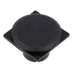 Obturator Plastic Negru Ø25mm | Electronic-mag.ro | Componente Electronice