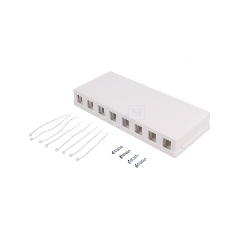 Soclu RJ45 Keystone Alb Murale Mamă | Electronic-mag.ro | Componente Electronice
