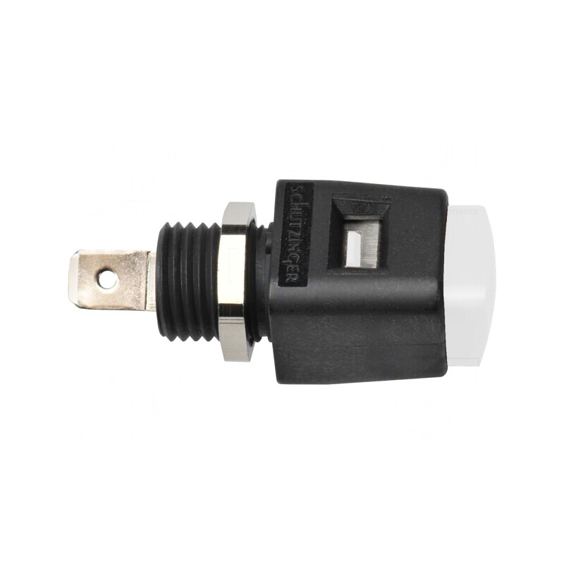 Clemă de laborator albă 70V 16A nichel -25÷90°C | Electronic-mag.ro | Componente Electronice