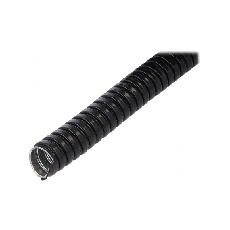 Tub de Protecție Oțel Galvanizat Negru IP67 21mm | Electronic-mag.ro | Componente Electronice