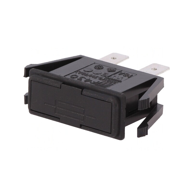 Clemă Siguranțe Cilindrice 5x20mm 250V Neagră Panou | Electronic-mag.ro | Componente Electronice