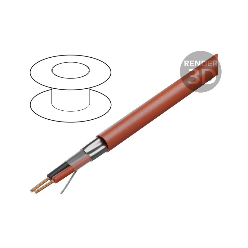 Cablu Difuzor 2x2,5mm² LSZH Roșu | Electronic-mag.ro | Componente Electronice