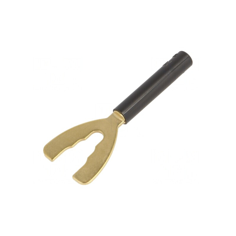 Mufă Furcă Banană 4mm 32A Neagră | Electronic-mag.ro | Componente Electronice