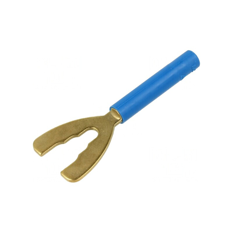Mufă Furcă Banană 4mm 32A Albastră | Electronic-mag.ro | Componente Electronice