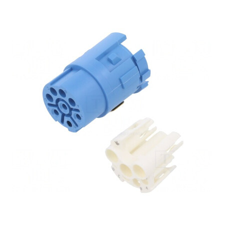 Conector M23 PIN 8(4+4) Mamă pe Cablu | Electronic-mag.ro | Componente Electronice