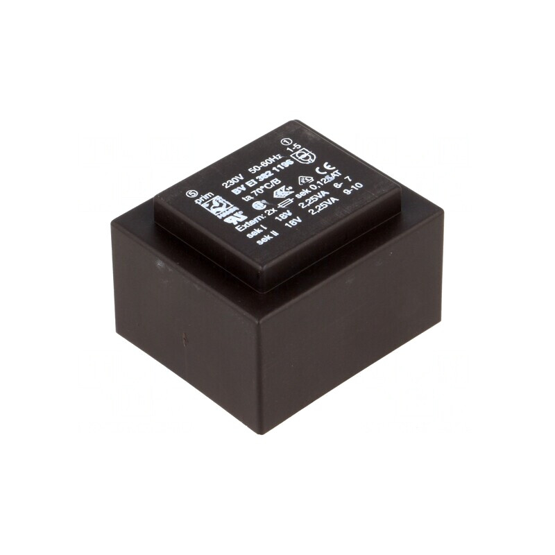 Transformator încapsulat 4,5VA 230V 18V 125mA | Electronic-mag.ro | Componente Electronice